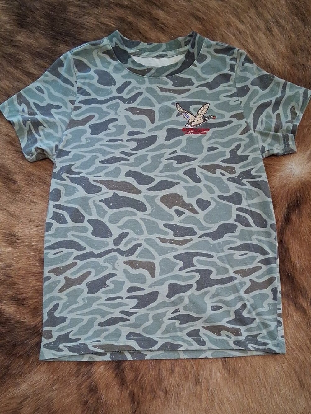 BURLEBO Green Retro Camo Tee - Picture 4 of 5